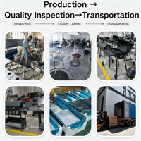 Brasero extérieur personnalisé à granulés de bois, résistant aux intempéries, chauffage à combustion secondaire, faible teneur en cendres, portable, 45000-49999 BTU, carbone
