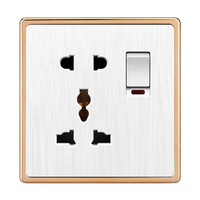 Standard britannique multifonctionnel universel 1 position plat 2 broches prise de commutateur électrique multi-prise