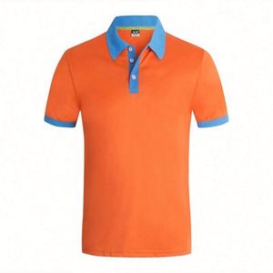 Camisetas de Polo de Golf Personalizadas para Hombre, Manga Corta, Cuello en V, Poliéster Liso, Logotipo Impreso, Estilo Clásico, Tallas Grandes, Tejido de Punto - Product Image 3