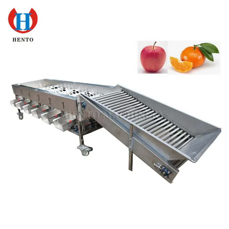 Energy Saving Fruit Vegetables Sorting Equipment / Tomato Sorting Machine / Automatic Kiwi Grading Machine
