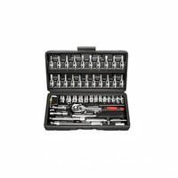 Kit d'outils intégrés en acier au carbone pour clés à douilles métriques, vente en gros OEM/ODM, outils à main pour l'automobile et la maison