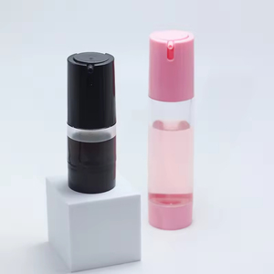 Fashion 30ml 50ml 15ml AS PP Rubber Refillable 33mm Frosting Matte <b>Black</b> Airless <b>Pump</b> Bottle With Cream <b>Pump</b> for Cosmetic - Product Image 6