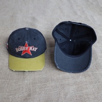 Casquette de baseball en coton délavé vintage brodée sur mesure OEM, visière vieillie, réglable, style snapback, Gorras, casquettes papa en jean à 6 panneaux