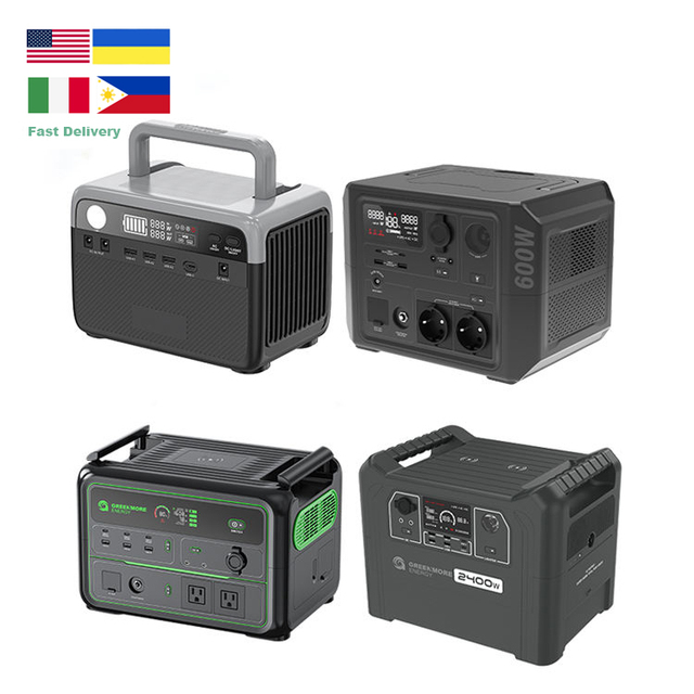 Outdoor Camping 300W 600W 1200W 2400W Solar Powered Backup Generator Small Solar Charging Portable Rechargeable Power Station