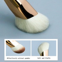 Pinceau de contour de qualité supérieure, grande et petite taille, poils de chèvre naturels, manche en bois de rose, pour maquillage professionnel