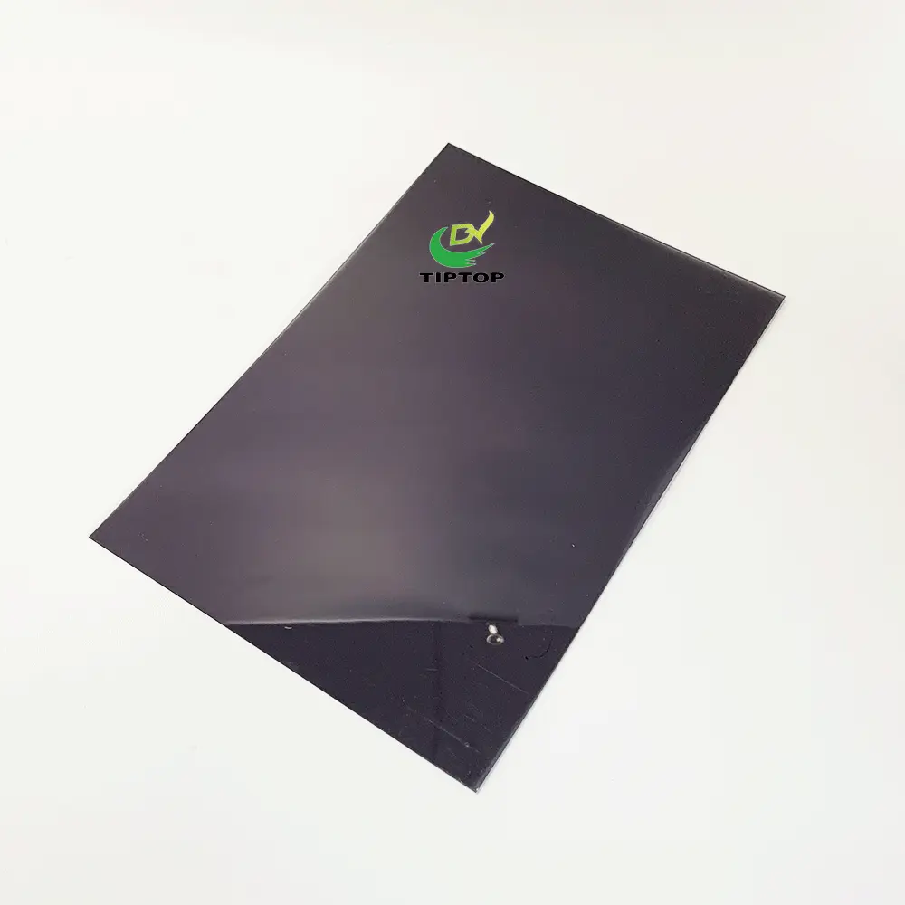 Tiptop black color 2mm thick transparent plastic hard rigid pvc sheet pvc material