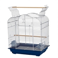 Cage à oiseaux en métal, design simple et robuste, écologique, revêtement poudré, facile à assembler, avec plateau en plastique – Vente en gros usine