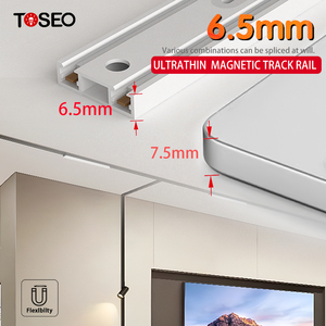 Hecho de aleación de aluminio adecuado para el hogar centro comercial Cob Track Light Sistema de iluminación de pista magnética ultrafina - Product Image 4