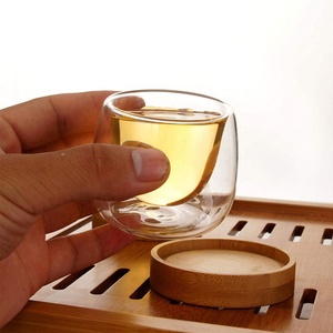 <span class=keywords><strong>Tazze</strong></span> in Vetro Termico a Doppia Parete da 80ML, Moderne ed Ecologiche, Resistenti al Calore, con Piattino, per Tè/Caffè - Product Image 6