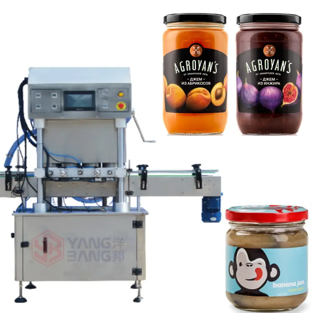 YB-ZK Hochgeschwindigkeits-Obst-Gemüse-Marmelade Automatische Vakuum-Versch ließ maschine Vakuum-Versiegelung-Versch ließ maschine für Lebensmittel