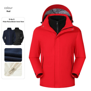 Giacca Invernale da Uomo 3-in-1 Calda per Escursionismo e Campeggio Antivento Impermeabile Staccabile Personalizzabile Unisex - Product Image 4