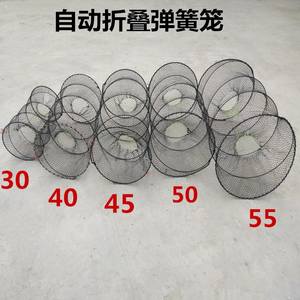 Pièges à écrevisses pliables Appâts vivants Anguille Crevette Crevette Poisson Crabe Filet Pot Homard Loche Torpille Écrevisse Piège Cage en maille - Product Image 2