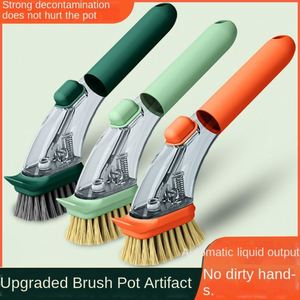 Long Handle Dishwashing <b>Cleaning</b> <b>Brush</b> Kitchen Household Artifact Shabu <b>Brush</b> Pot Washes Hurting Sisal Does Not Dirty <b>Cleaning</b> - Product Image 4