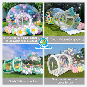 Carpa Inflable Transparente <span class=keywords><strong>de</strong></span> PVC, Domo Burbuja Inflable <span class=keywords><strong>de</strong></span> 5m, Globo para Interiores y Exteriores, Bodas, Publicidad, Inflables - Product Image 2