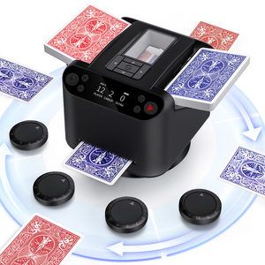 Nouveau Mélangeur de Cartes Automatique et <span class=keywords><strong>Machine</strong></span> de <span class=keywords><strong>Poker</strong></span> Électronique Portable MAX 6 pour Soirées <span class=keywords><strong>Poker</strong></span> à Domicile et Nuits de Jeux en Famille - Product Image 1