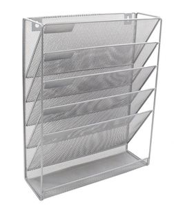 Metal Mesh Wall <b>File</b> <b>Organizer</b> Mesh 5-Tier Hanging <b>File</b> Folder Holder - Product Image 4