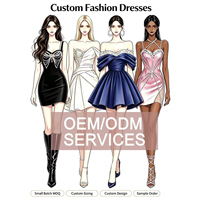 Damen OEM/ODM Maßgeschneidertes Luxus-Freizeitkleid, Individueller Designservice für Boutique-Geschäfte, Marken-Partykleidung