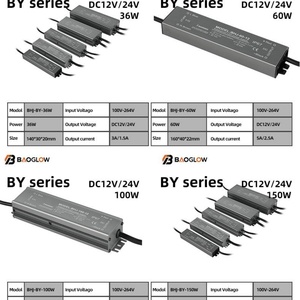 High Quality 100vac to 12v-24vdc Dc Ac Led <b>Light</b> 24v <b>Switching</b> Linear Power Supply <b>Waterproof</b> Dimmable Input 100v 264v 100w IP67 - Product Image 5