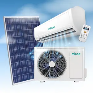 Solar Hybrid Air Conditioner Free Cooling No-need Inverter Battery AC DC Hybrid Solar Power Split Air Conditioner Factory Price