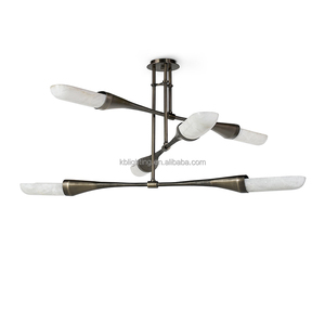 Lustre moderne <span class=keywords><strong>en</strong></span> pierre naturelle, abat-jour <span class=keywords><strong>en</strong></span> <span class=keywords><strong>albâtre</strong></span> espagnol, luminaires de plafond pour salon - Product Image 1