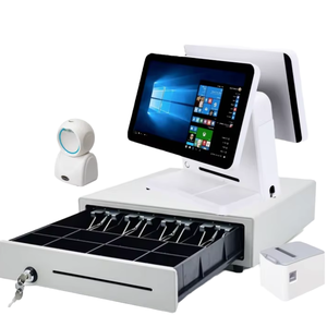 Thiết kế mới 15/15.6 inch POS thiết bị đầu cuối tiền mặt đăng ký LED8-VFD-15-15.6 inch 2nd hiển thị cho thương mại cửa hàng bán lẻ - Product Image 1