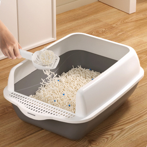 Großhandel Katzenklo Haustierzubehör Große Kunststoff-Katzenstreu-<span class=keywords><strong>Box</strong></span> - Product Image 5