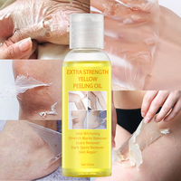 Dissolvant liquide pour la peau à la vitamine C super puissant et huile blanchissante ciblée pour l'huile de gommage jaune pour le visage