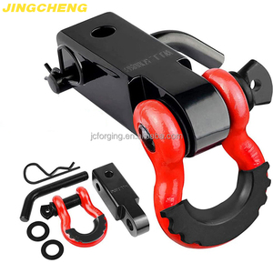 Sartiame <span class=keywords><strong>gancio</strong></span> di <span class=keywords><strong>traino</strong></span> ricevitore a vite zincato perno D grillo forgiato arco grillo pesante fuori strada tirante rosso Made in China - Product Image 6
