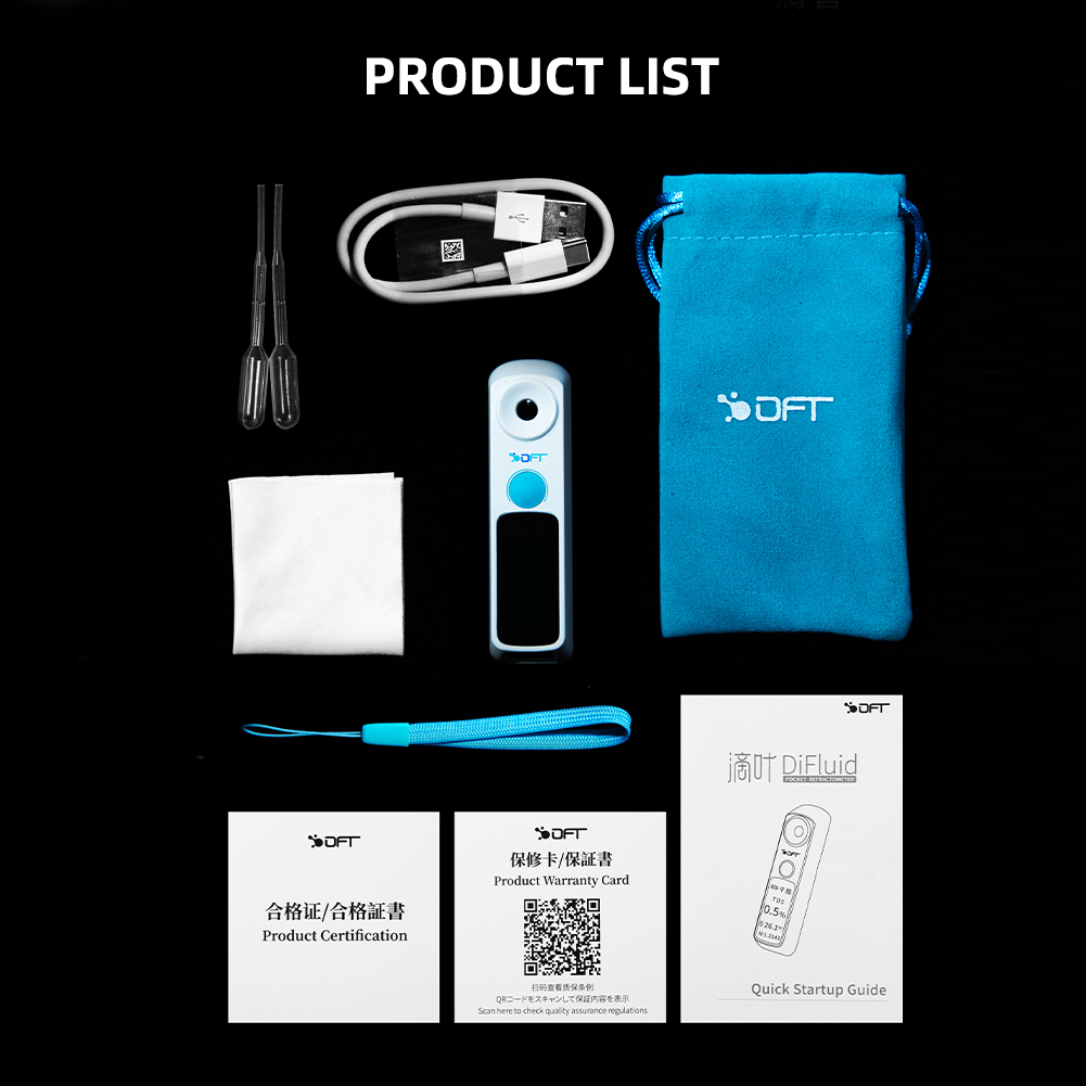 Digital Brix TDS Refractometer coffee Waterproof with Smart bluetooth