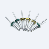 Rivets aveugles en aluminium imperméables à trois plis de 7,7 * 27 avec rondelle en caoutchouc pour bateaux