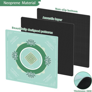 Chơi game Mat cho Poker thẻ domino board & gạch trò chơi có thể gập lại vuông mahjong Playmat Neoprene mahjong bảng mat với quy tắc - Product Image 5