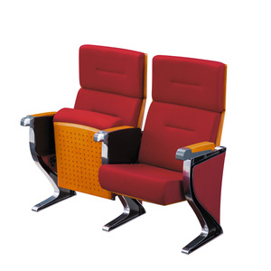 Silla de Teatro Nacional Industry 2816, Tapizada en Tela Roja, Asiento en Fila para Salas de Conciertos, Cines y Auditorios - Product Image 4