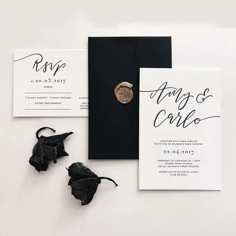 Oem Econômico Convide Convites De Casamento Luxo Único Luxuoso Cartão De Casamento Convite