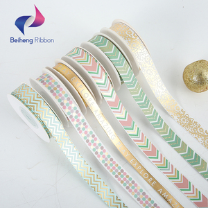 Rollo de cinta de satén rosa suave para regalo de Navidad, buena calidad - Product Image 1