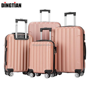 Carry On Suitcase With USB Suitcase ABS Trolley Luggage Travel Box Spinner Wheels Custom Logo