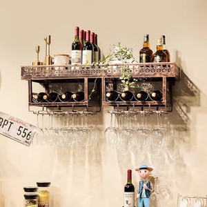 Soporte de Pared para Copas de <span class=keywords><strong>Vino</strong></span> Tinto, Diseño Moderno, Marca Wolff, Capacidad para Más de 24 Copas, Adorno para Cocina y Bar - Product Image 6