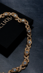 Chaîne cubaine en diamant de qualité supérieure pour homme, de style hip-hop, avec micro-pavé, pour femme, à porter lors de soirées, provenant d'Inde. - Product Image 2