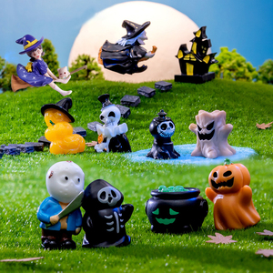 เรซิ่นจิ๋ว 3 มิติ รูปปั้นผีฟักทอง ป้ายหลุมศพ ของตกแต่งฮาโลวีน ของประดับตกแต่งบอนไซ ของตกแต่งโต๊ะทำงาน ของตกแต่งงานฝีมือ - Product Image 2