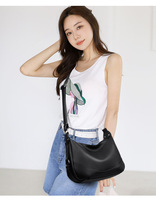 Sac à bandoulière pour femme en cuir véritable imperméable, design élégant, fermeture éclair, petit sac à main tendance