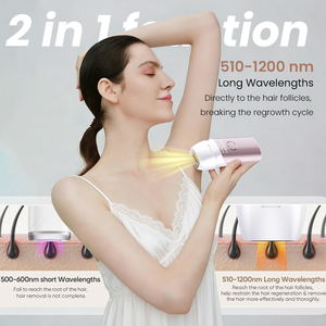 เครื่องกำจัดขน IPL MOOLWEEL T013C พร้อมฟื้นฟูผิว รักษาสิว ระบบทำความเย็นด้วยน้ำแข็ง แบบพกพา ใช้ได้ที่บ้าน สำหรับผิวหน้าและผิวกาย - Product Image 4