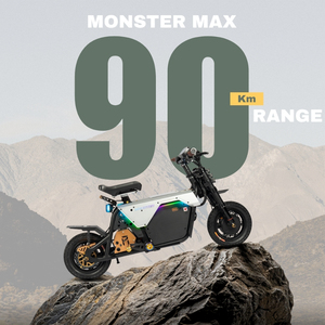 GUYON PRO Scooter Eléctrico de Alta Potencia 60V 4800W con Suspensión de Aceite y Amortiguación Ajustable para Adultos, Velocidad Máxima 100Km/h - Product Image 3