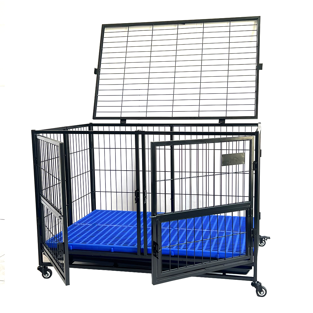 43in Heavy Duty Dog Cage Sturdy Playpen for Large Dogs