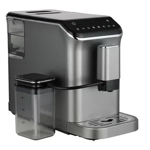 Machine à café expresso italienne Offre Spéciale Machine à expresso à usage domestique avec broyeur boîtier en plastique en acier inoxydable électrique 1.5L