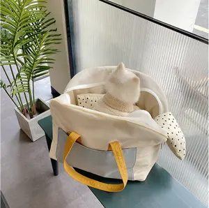 Lüks köpek yatağı evcil hayvan taşıyıcı yatak taşınabilir köpek seyahat çantası yavru çanta su geçirmez köpek kolu çanta cepler ile - Product Image 1
