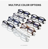 Monture de lunettes carrée rétro à imprimé léopard et écaille de tortue avec logo personnalisé, verres anti-lumière bleue, lunettes élégantes avec décoration à rivets