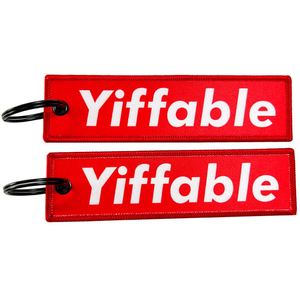 Porte-clés personnalisé en tissu tissé par sublimation avec logo JDM Anime mignon et cool, impression sérigraphique, style Jet Tag - Product Image 3