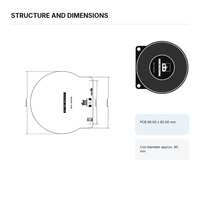 Module de capteur de détection de métaux à bobine PCB avec sortie d'impulsions numériques pour projets Arduino DIY de sécurité et de recherche de trésors