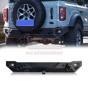 Parachoques trasero de acero para coche, barra de paso de cama trasera negra para <span class=keywords><strong>Ford</strong></span> <span class=keywords><strong>Bronco</strong></span> Raptor <span class=keywords><strong>Wildtrak</strong></span>, accesorios 2022 2023 - Product Image 2