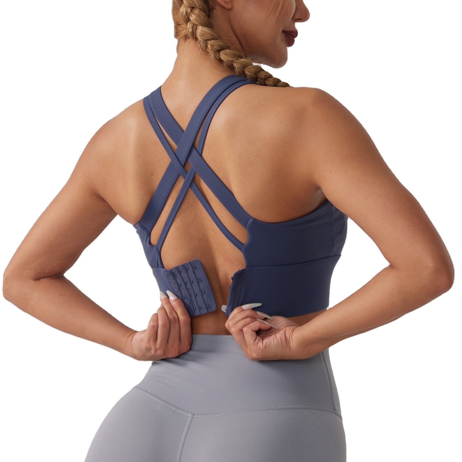 Sports bra for women quick-drying shockproof running fitness vest gathered beautiful back yoga sports braplus size sports bra