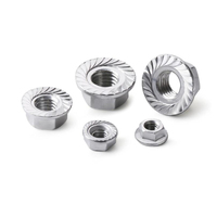 M6 M8 M10 M12 Acier inoxydable SS 304 316 316L Écrou à bride à tête hexagonale lisse poli DIN6923